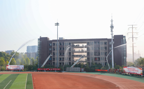 消防演练大全景 消防演练大全景